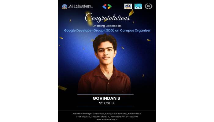 Selected as GDG on Campus Organizer