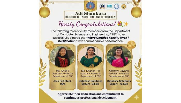 Excellence in Wipro Certified Faculty Certification