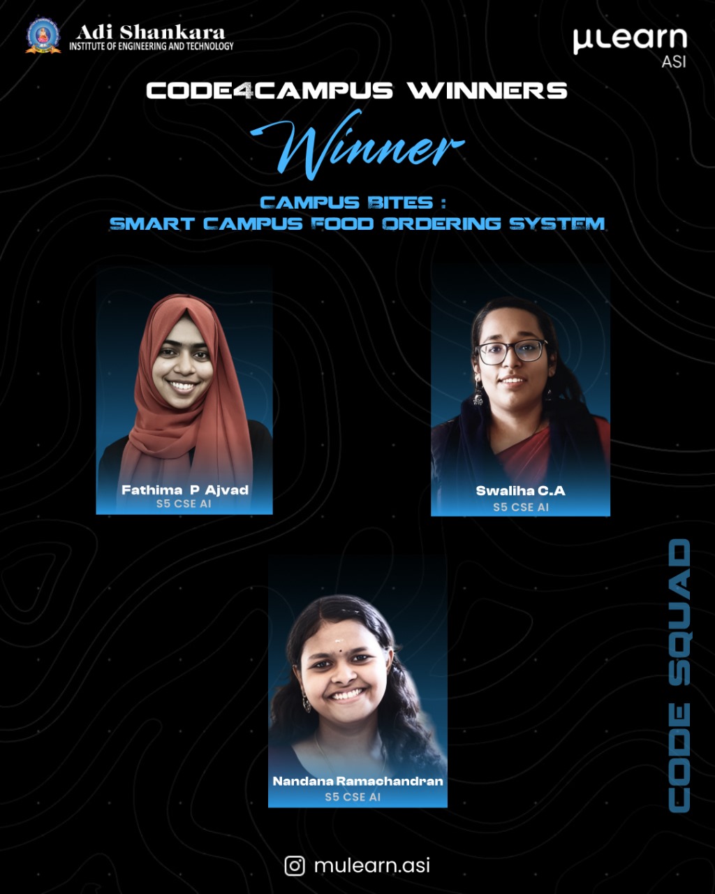 Code for Campus 2023-27 CSE(AI)