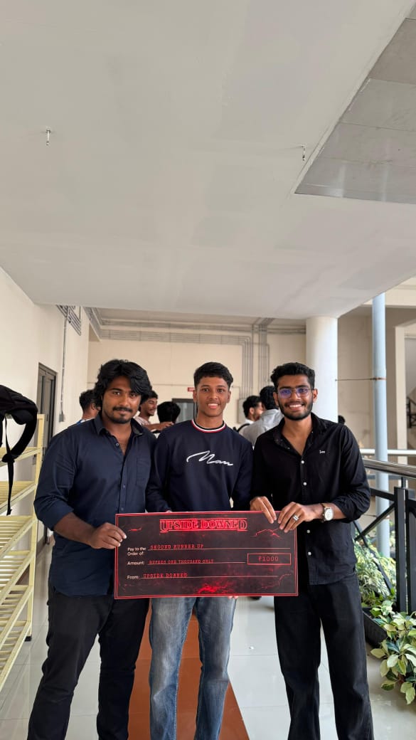 Second Runners-Up position Hackathon conducted at SCMS College
