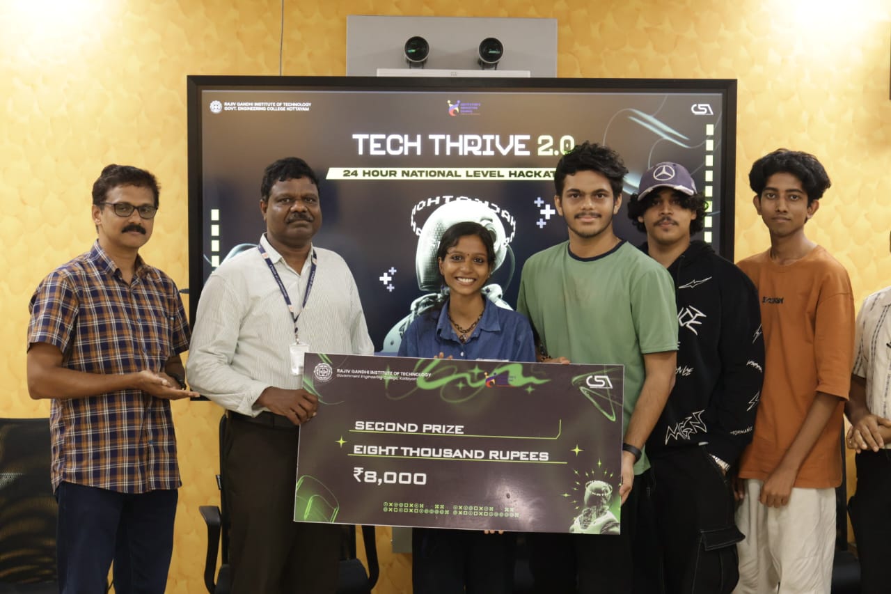 Second Prize at Tech Thrive 2.0