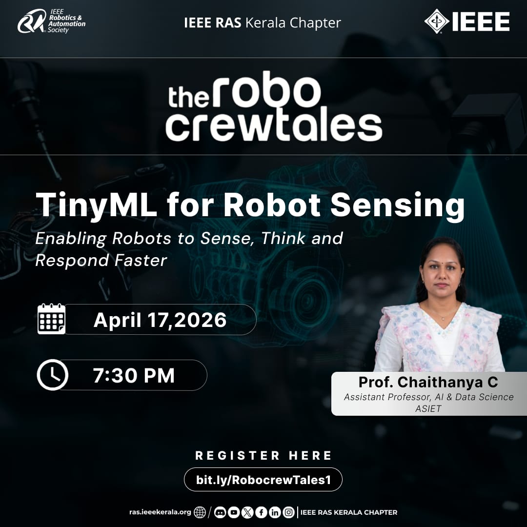 Prof. Chaithanya C – Speaker at IEEE RAS Kerala Chapter Session