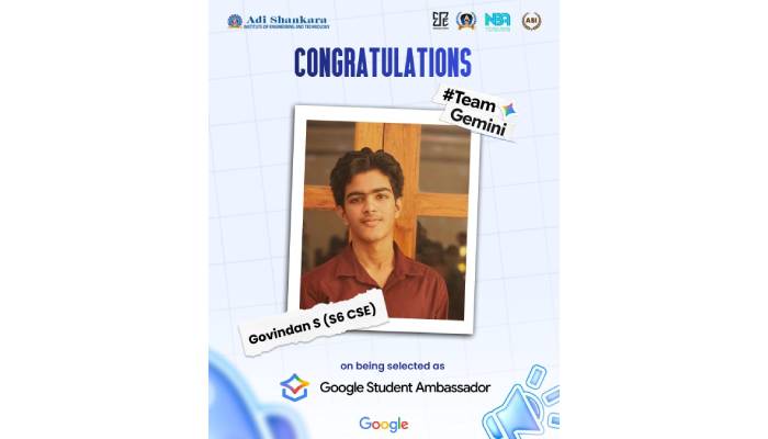 Selected as Google Student Ambassador