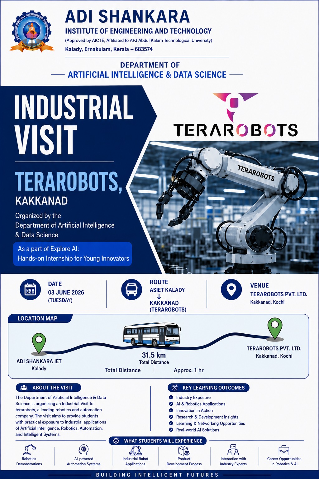 Industrial Visit to Terarobots, Kochi