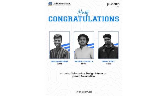 Congratulations to Our Newly Selected μLearn Design Interns