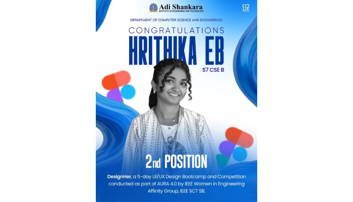 Secured Second Position in DesignHer UI/UX Competition