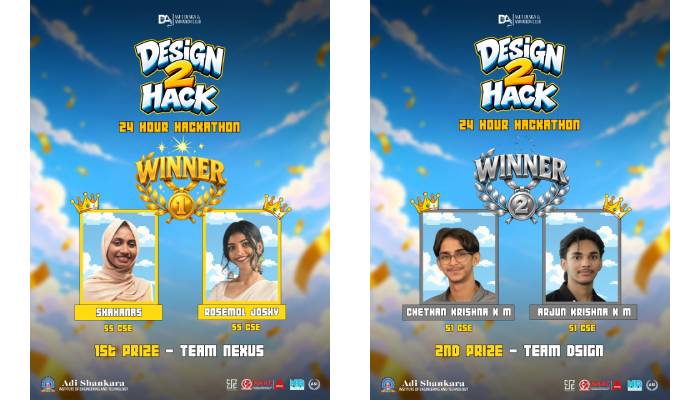 DEsign 2 HAck Winners