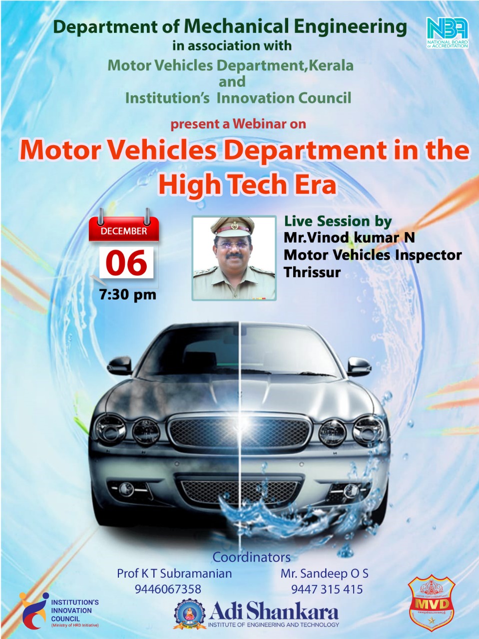 webinar on motor  vehicle department in the high tech era 