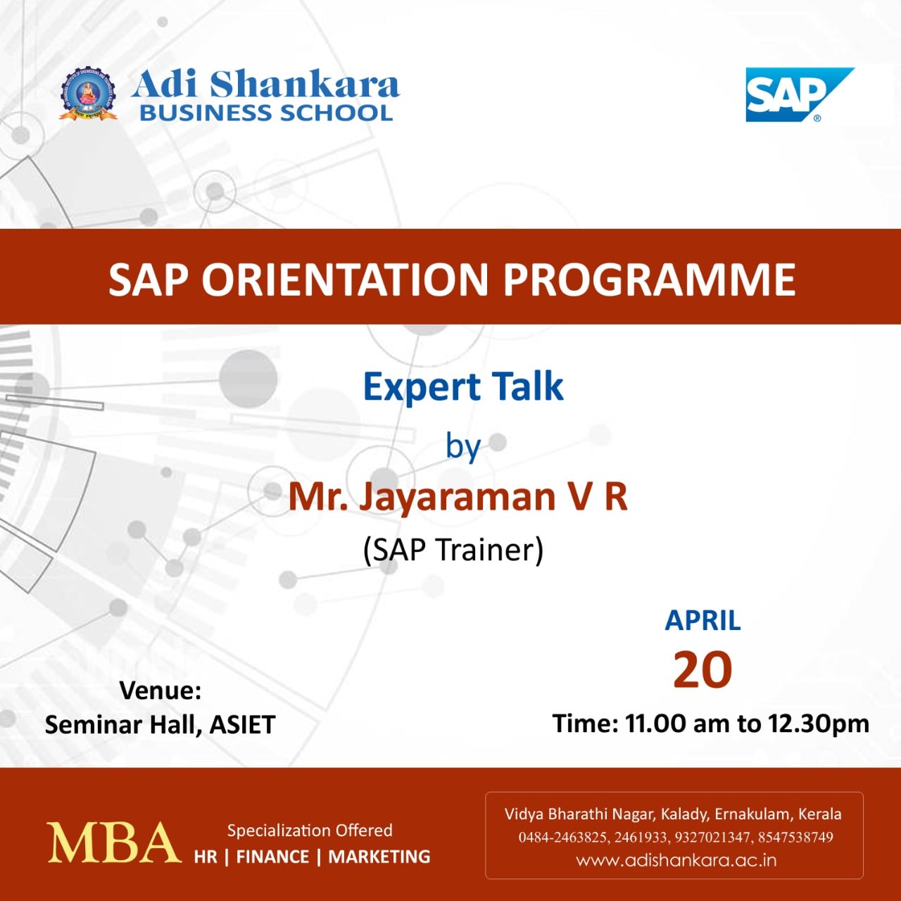 SAP Orientation Programme