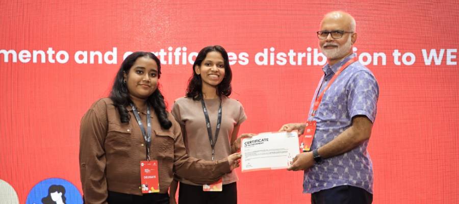 ASIET Student Wins Recognition at KSUM WE Pitch 2025