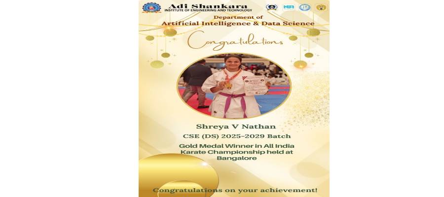 Gold Medal Winner in Karate