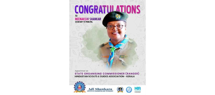 Honouring Ms. Meenakshi Shankar’s Appointment as State Organising Commissioner (Ranger)