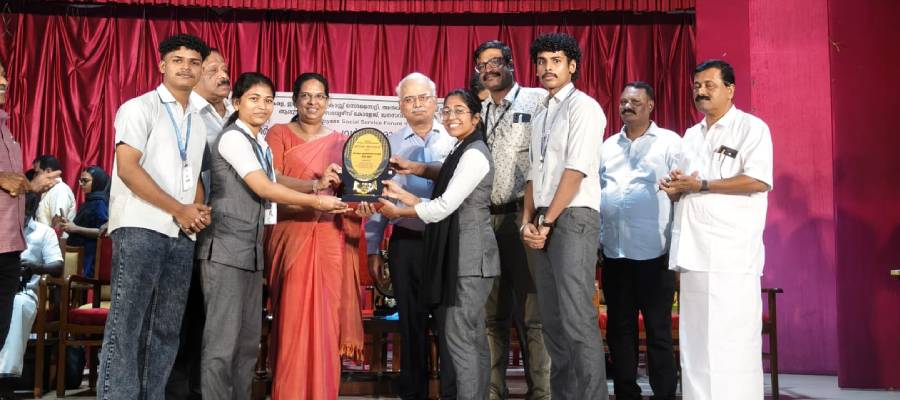 NSS Unit of ASIET Honoured with Sevana Award 2025 for Outstanding Social Service Activities