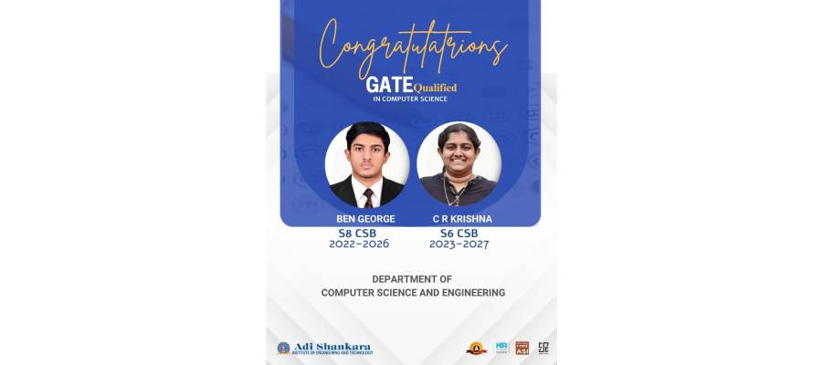 GATE 2026 Success: CSE Students Qualify in Computer Science