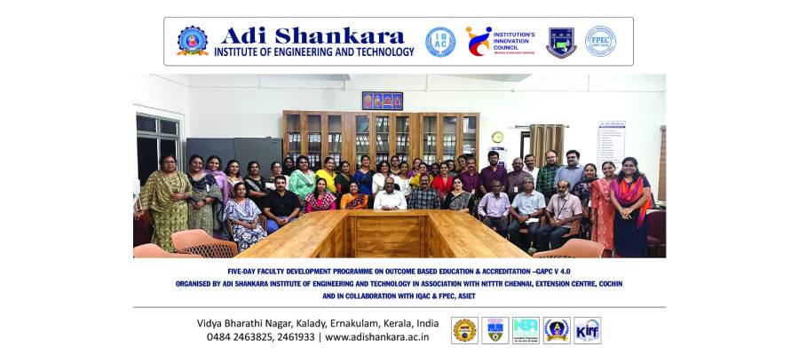 5 Day Faculty Development Programme On Outcome Based Education & Accreditation - GAPC V4.0