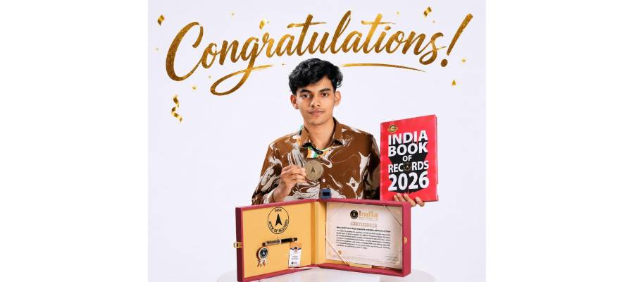 ECE Student Secures India Book of Records 2026 Title