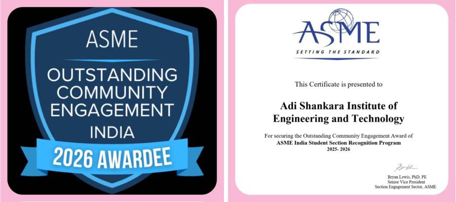 ASME Student Section ASIET Wins Outstanding Community Engagement Award 2025–2026